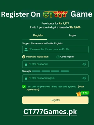 Register on CT777 Game